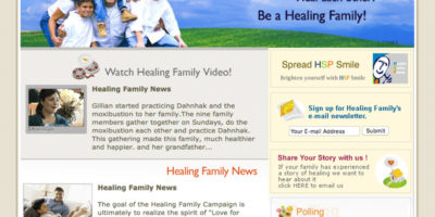 Healing Family Website design template