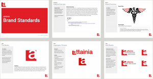 Attainia Style Guide, several pages
